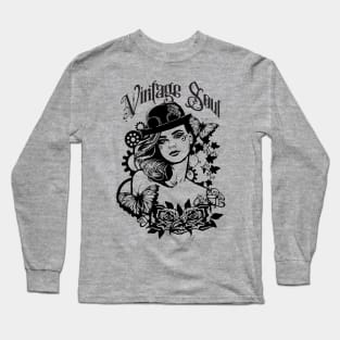 Vintage Soul Steampunk Girl Long Sleeve T-Shirt